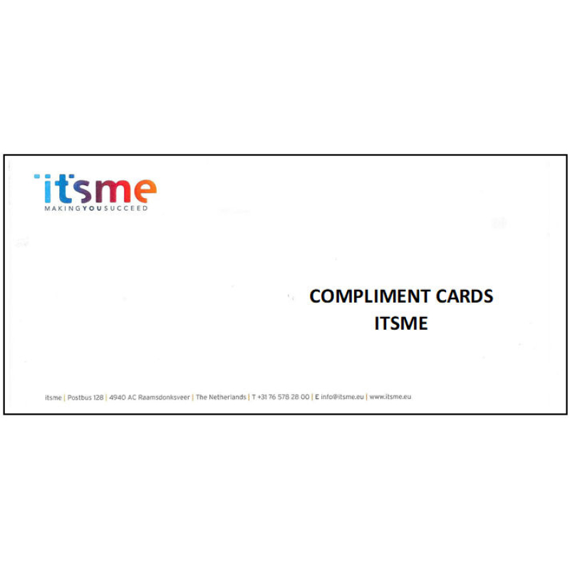Itsme compliment cards (990022)
